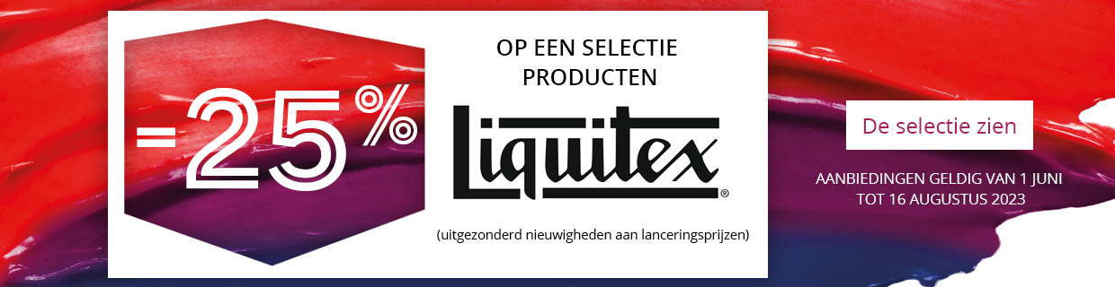 Zomer : -25% op een selectie producten Liquitex
