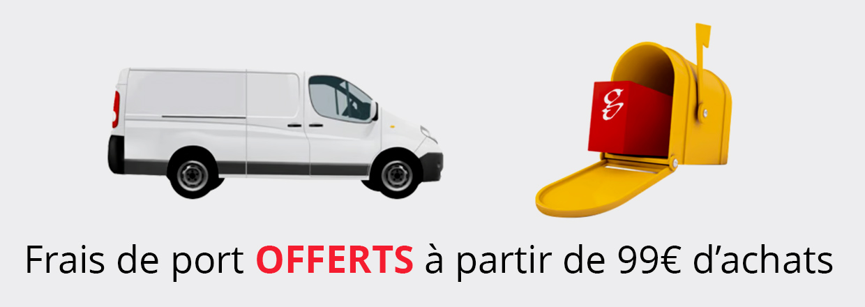 Frais de port offerts dès 99€ 