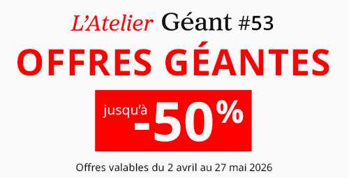 Les offres de l'atelier géant n°53