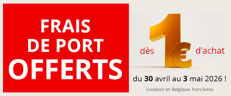 Frais de port offert dès 1€ d'achat