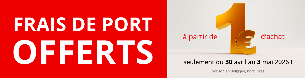 Frais de port offert dès 1€ d'achat