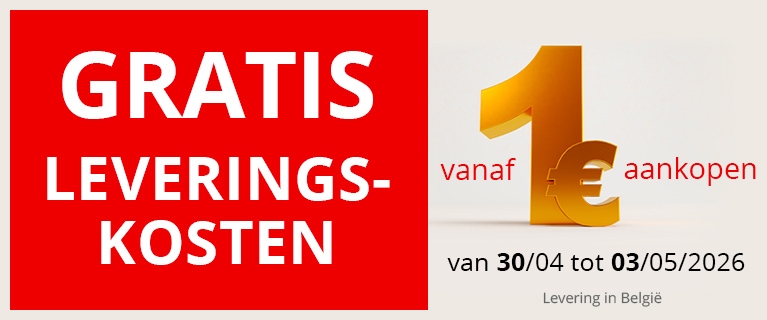 Gratis leveringskosten vanaf 1 € aankopen