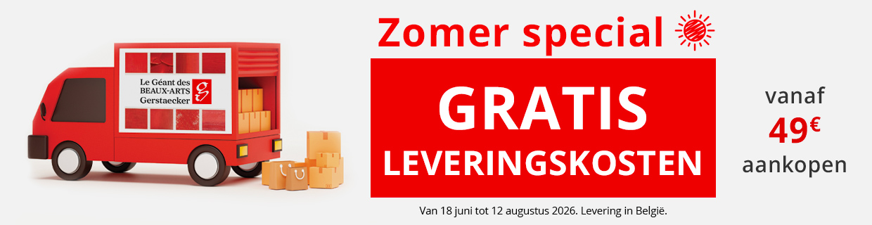 Zomer 2026 - Gratis leveringskosten vanaf 49€ aankopen