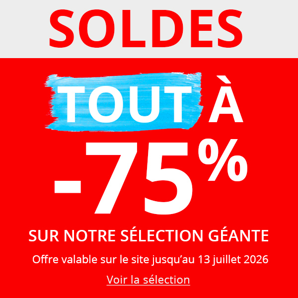 Soldes : -75% sur une sélection de produits