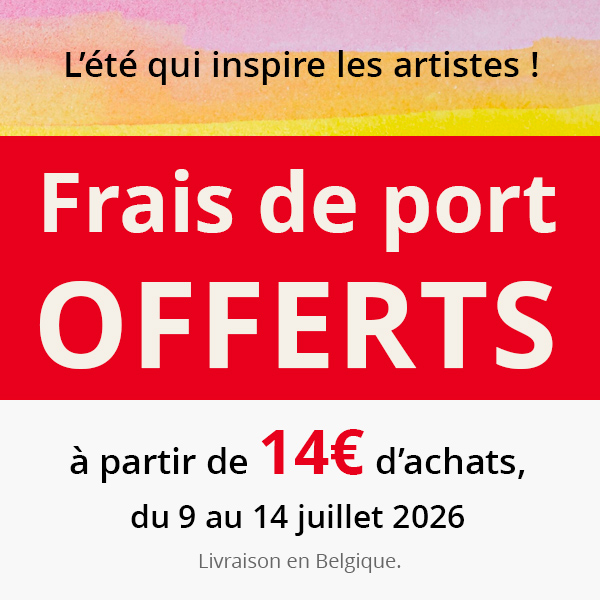Frais de port offerts dès 14€ d'achats